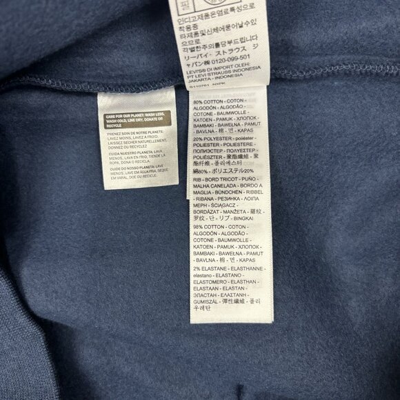 Levis Mens Navy Blue -XL Relaxed Fit Hoodie Cotton/Polyester - Picture 9 of 10